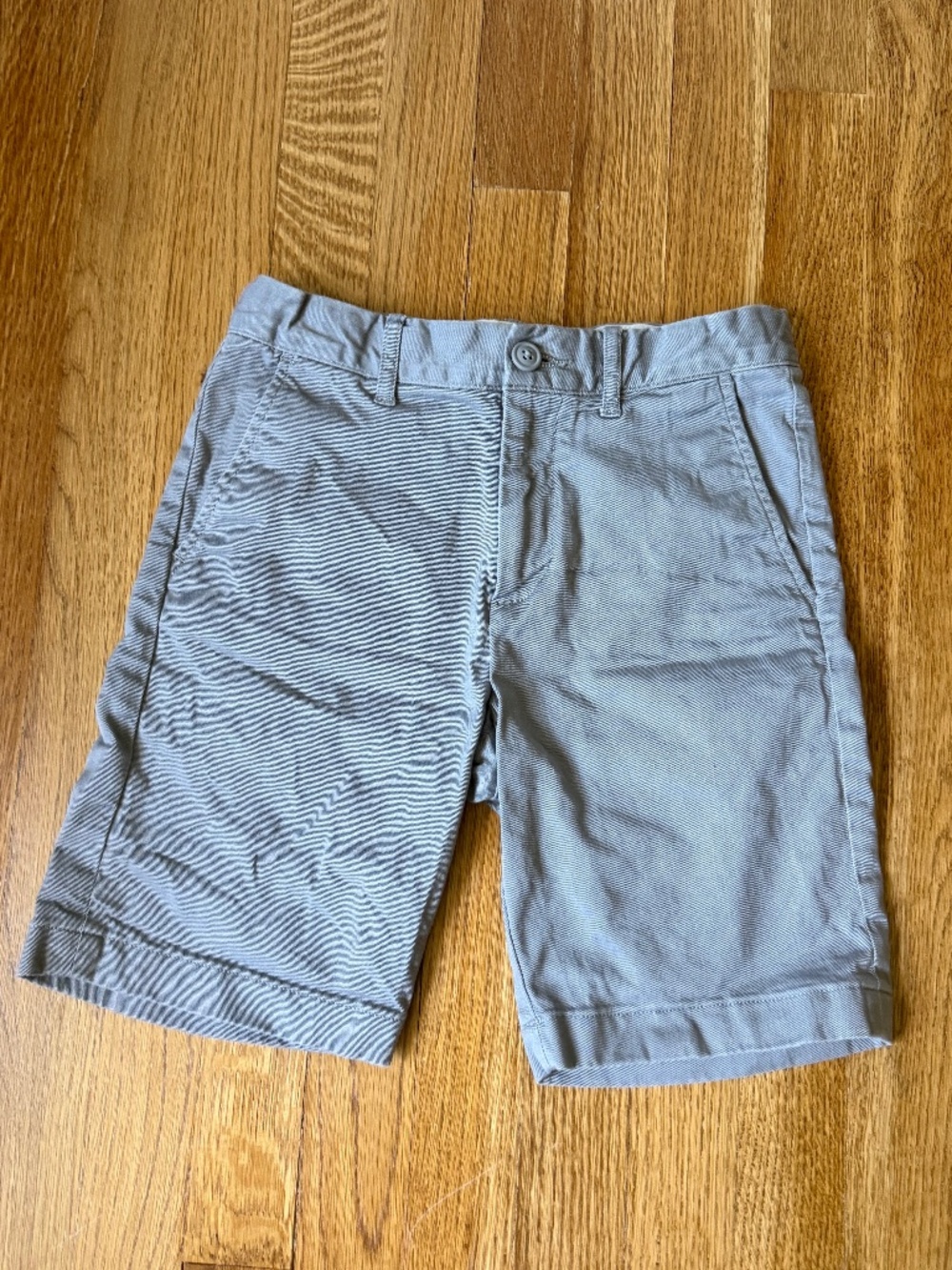 J. Crew Boys Everyday Chino Shorts, Grey, Size 10